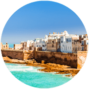 Things to do in Essaouira; Ocean view of Essaouira Medina, capturing the essence of coastal activities and cultural exploration in the city